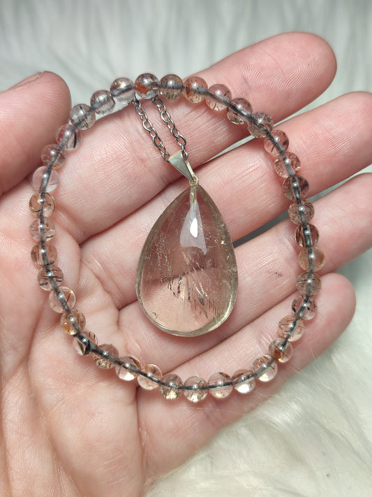 Conjunto colgante y pulsera