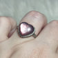 Anillo plata 925 con mica morada - ajustable n° 1