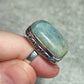 Anillo baño de plata con Aguamarina n°1