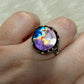 Anillo plata 925 con labradorita espectrolita - ajustable n° 11