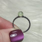 Anillo plata 925 con prehnita - ajustable n° 32
