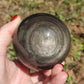 Esfera obsidiana plateada alta calidad - 595 gramos