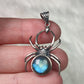 Colgante araña en plata 925 con labradorita n° 160