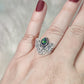 Anillo plata de ley 925 con ópalo negro n° 48