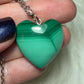 Collar corazón malaquita n° 193
