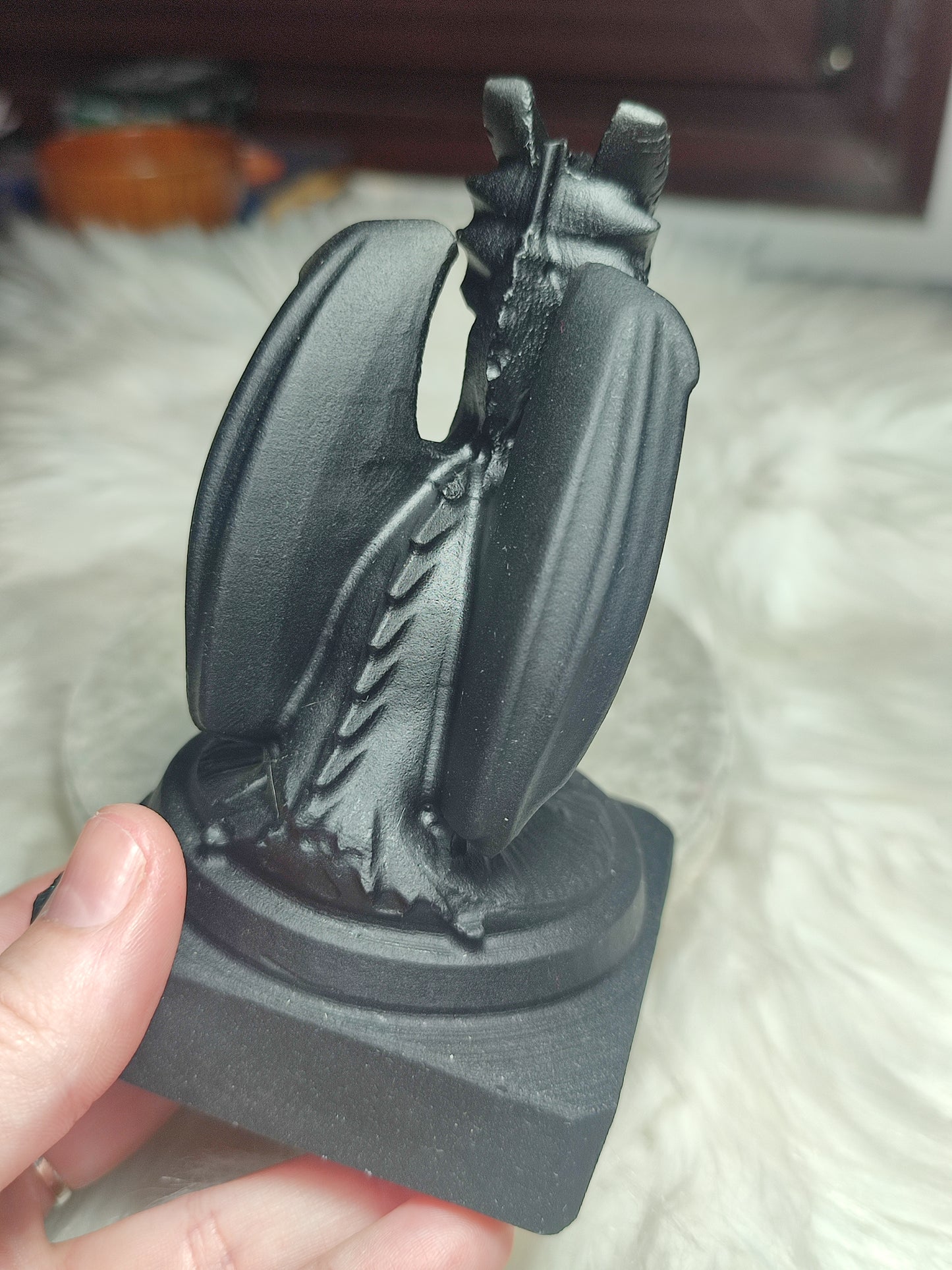 Dragón obsdiana negra + 500 gramos