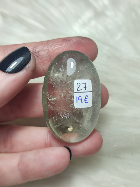Rodado prasiolita - amatista verde n°27