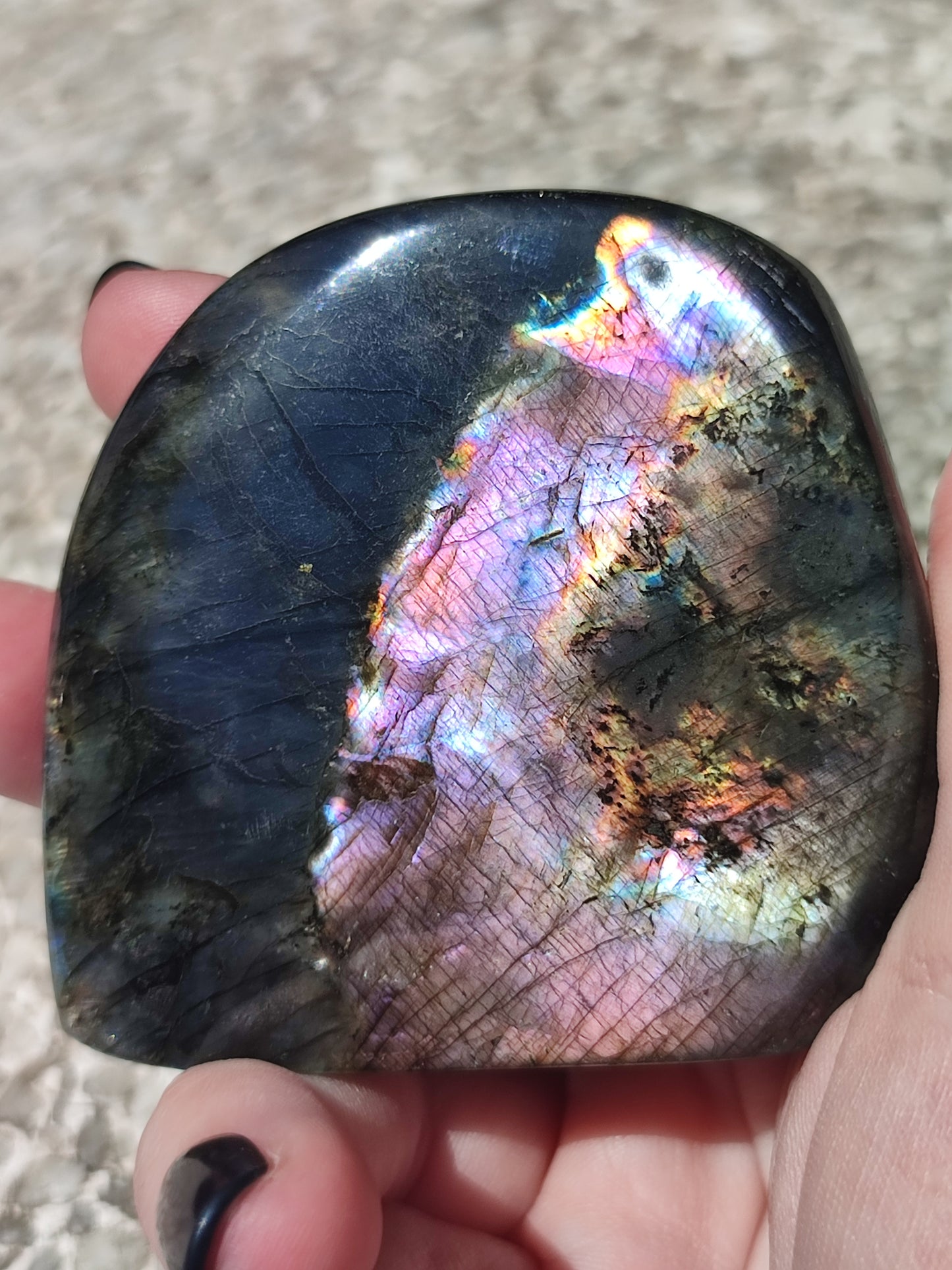 Monolito labradorita flash Espectrolita - Ver video