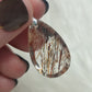 Colgante plata de ley 925 con rutilo cobre - número 18