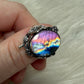 Anillo plata 925 con labradorita espectrolita - ajustable n° 10