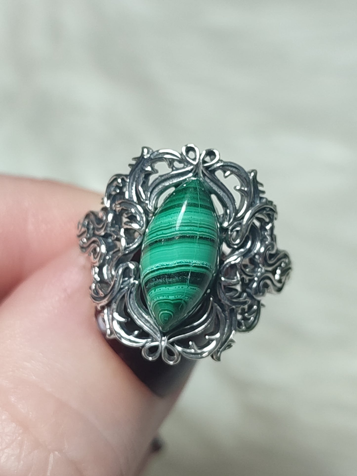 Anillo plata 925 Modelo Victoriano Ajustable