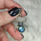 Colgante araña en plata 925 con labradorita n° 160