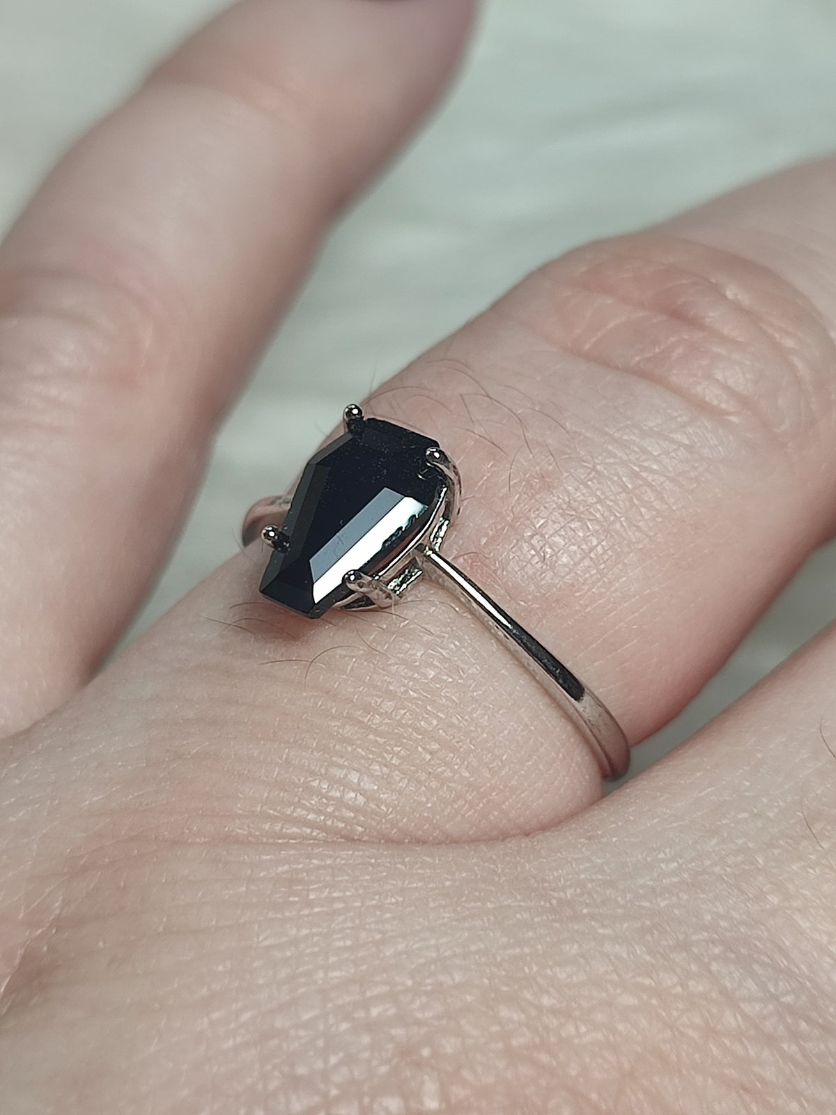 Anillo plata 925 con espinela - ajustable n° 25
