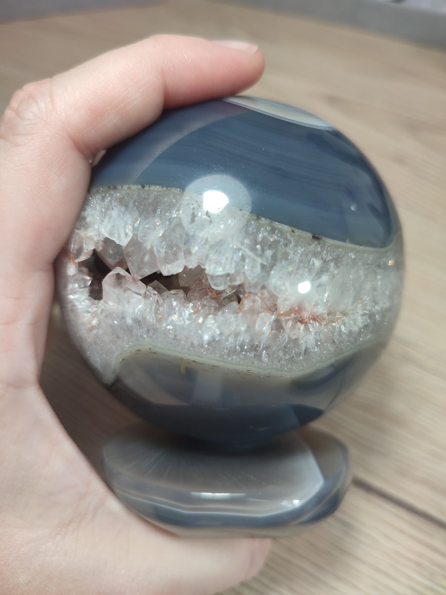 Esfera ágata cristalizada 735 gr