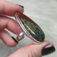 Anillo baño de plata con jaspe sangre de dragón N°15