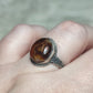 Anillo plata 925 con ágata de fuego - ajustable n° 2