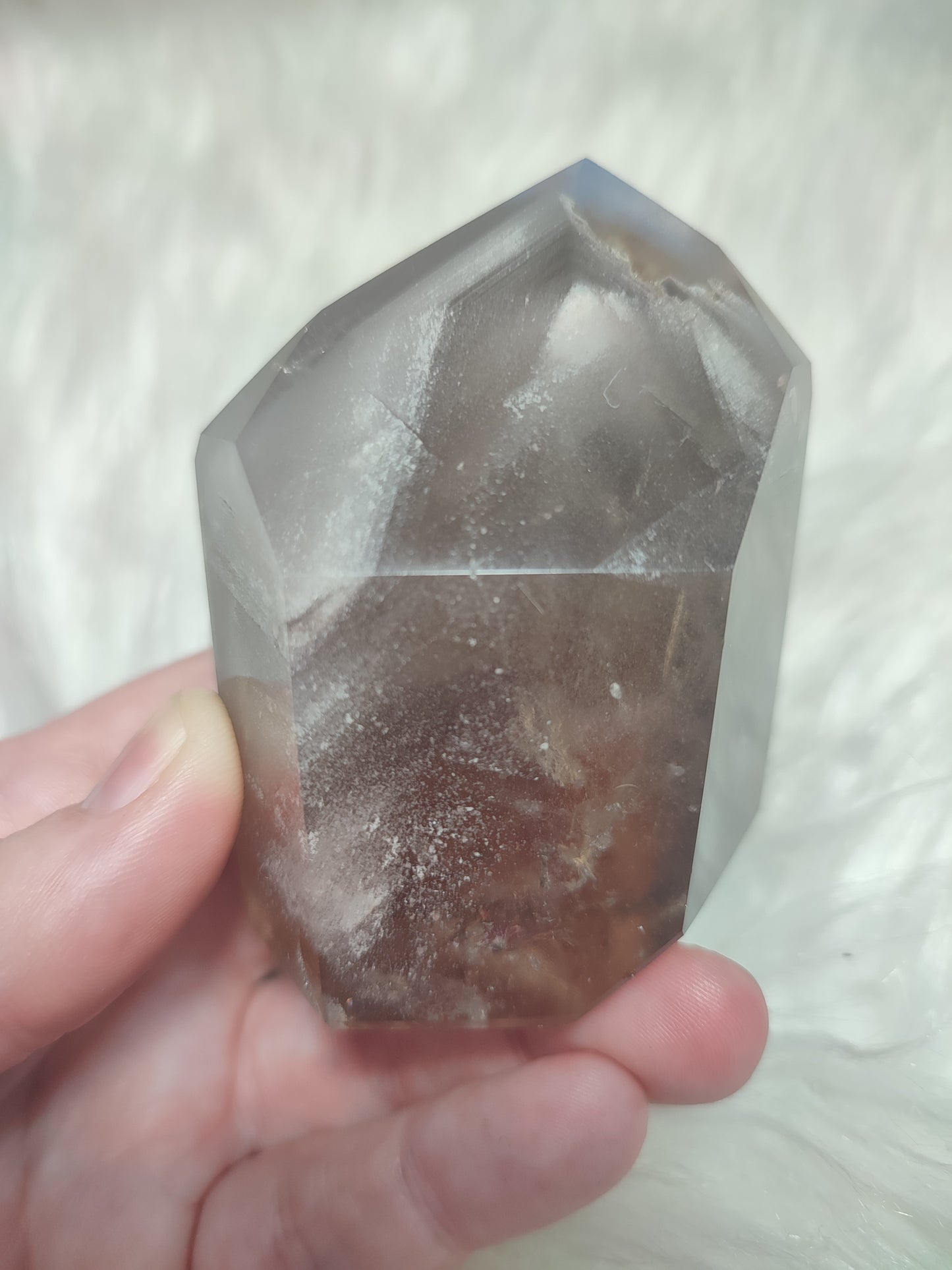 Cuarzo chamanico con fantasma n° 122 - Brasil