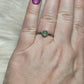 Anillo plata 925 con prehnita - ajustable n° 32