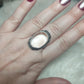 Anillo bisutería con cuarzo roca - Ajustable  18 a 19 mm