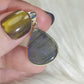 Colgante plata 925 con labradorita purpura n° 359