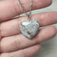 Colgante plata 925 con corazón jaspe océano - Video