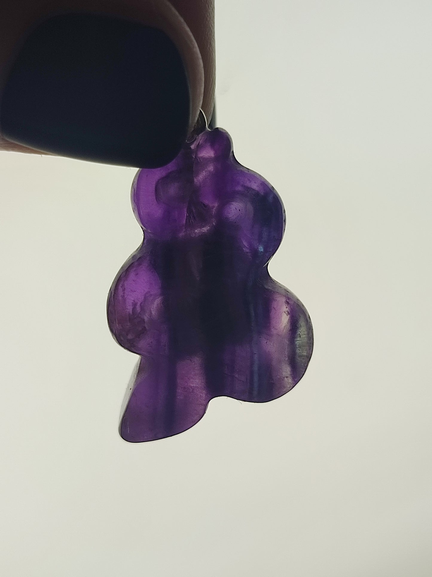 Colgante acero con serpiente fluorita - varias