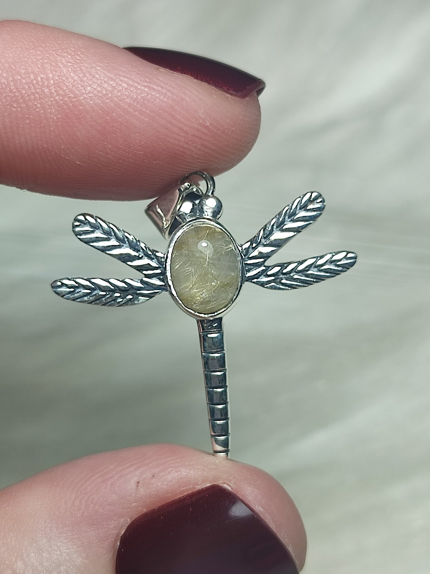 Colgante plata 925 Modelo libélula