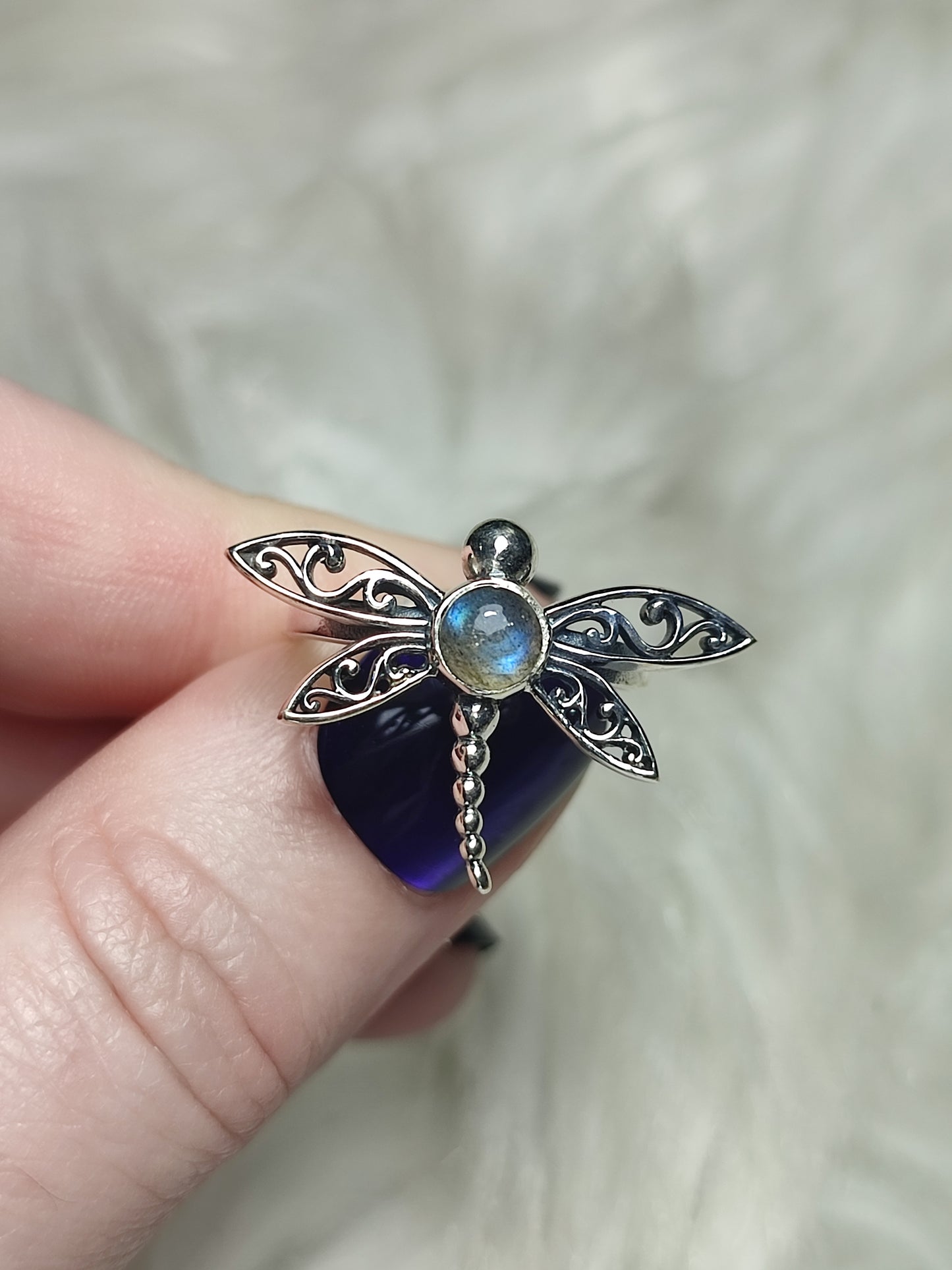 Anillo plata 925 Modelo libélula