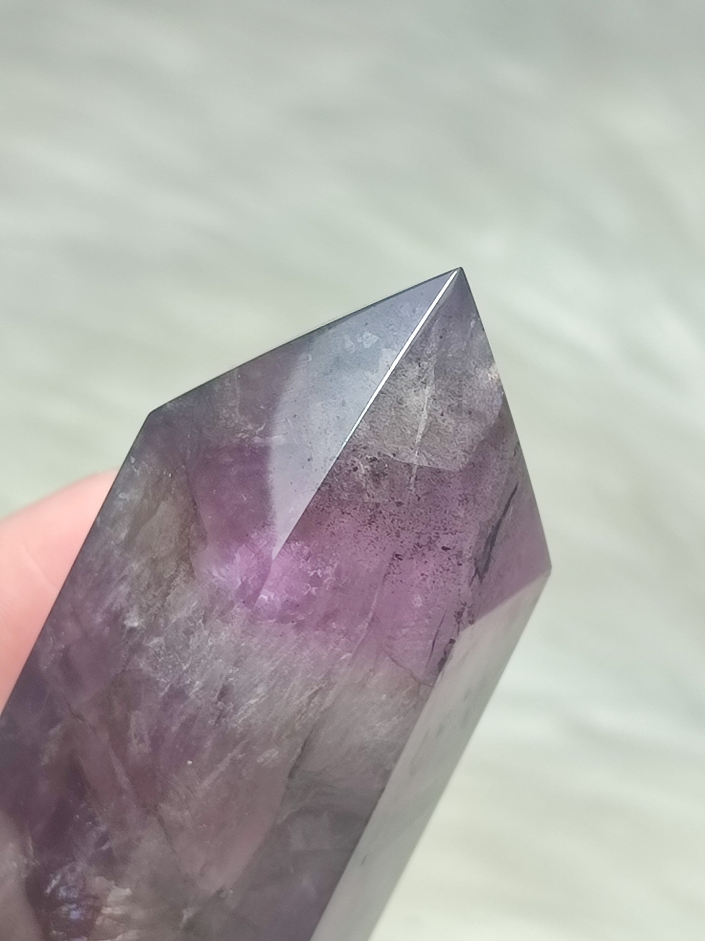 Punta flúorita bicolor Ahumada n° 99 - Video