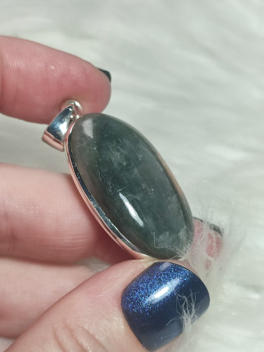 Colgante plata 925 con labradorita lila n° 75