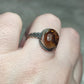Anillo plata 925 con ágata de fuego - ajustable n° 2