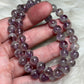 Pulsera bola amatista con inclusiones 7/8 mm