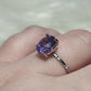 Anillo plata 925 con fluorita - ajustable número 1