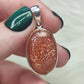 Colgante plata 925 con piedra sol n° 39