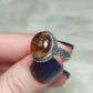 Anillo plata 925 con ágata de fuego - ajustable n° 2