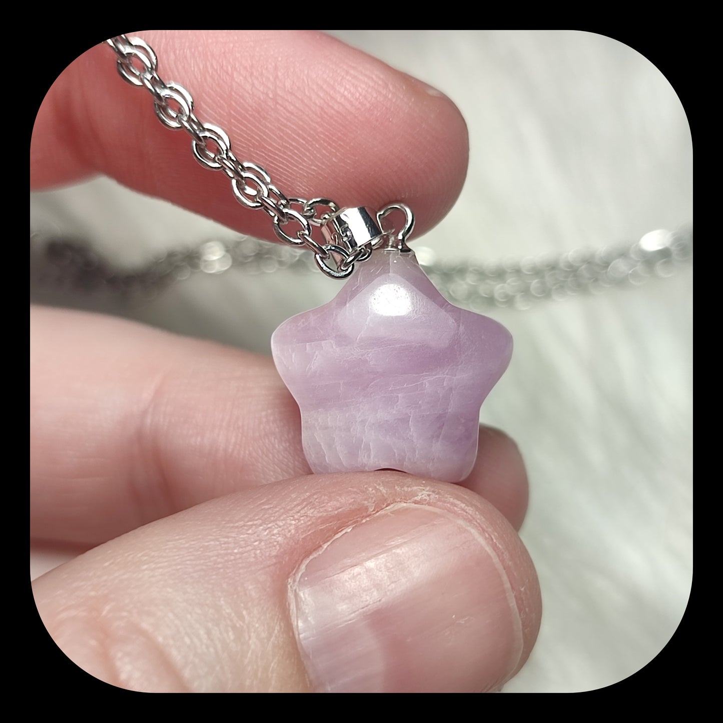 Colgante plata 925 con Kuncita  Modelo luna o estrella