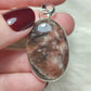 Colgante baño de plata con piedra Luna negra Latticce 92