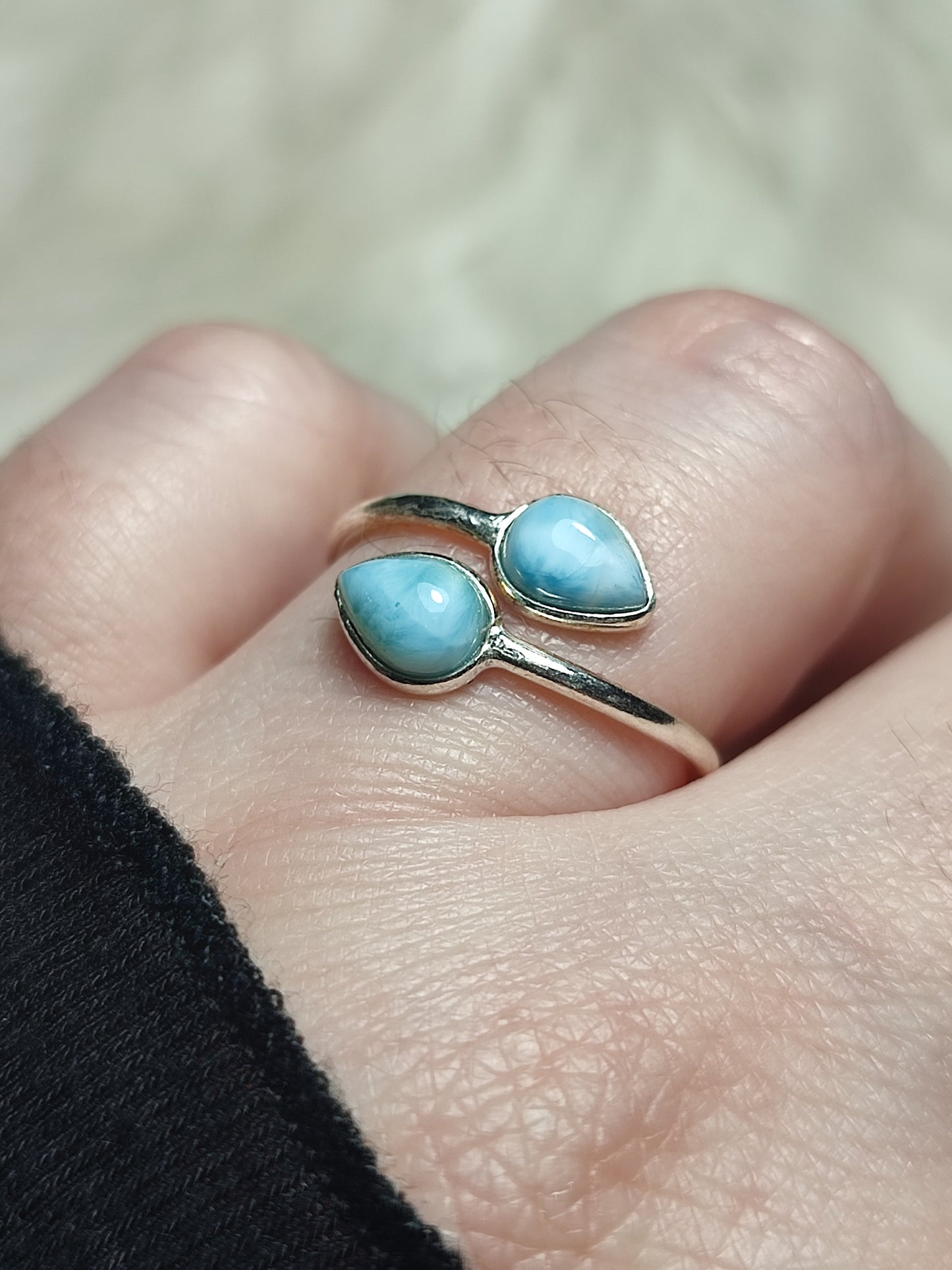 Anillo plata 925 Modelo Doble Lágrima