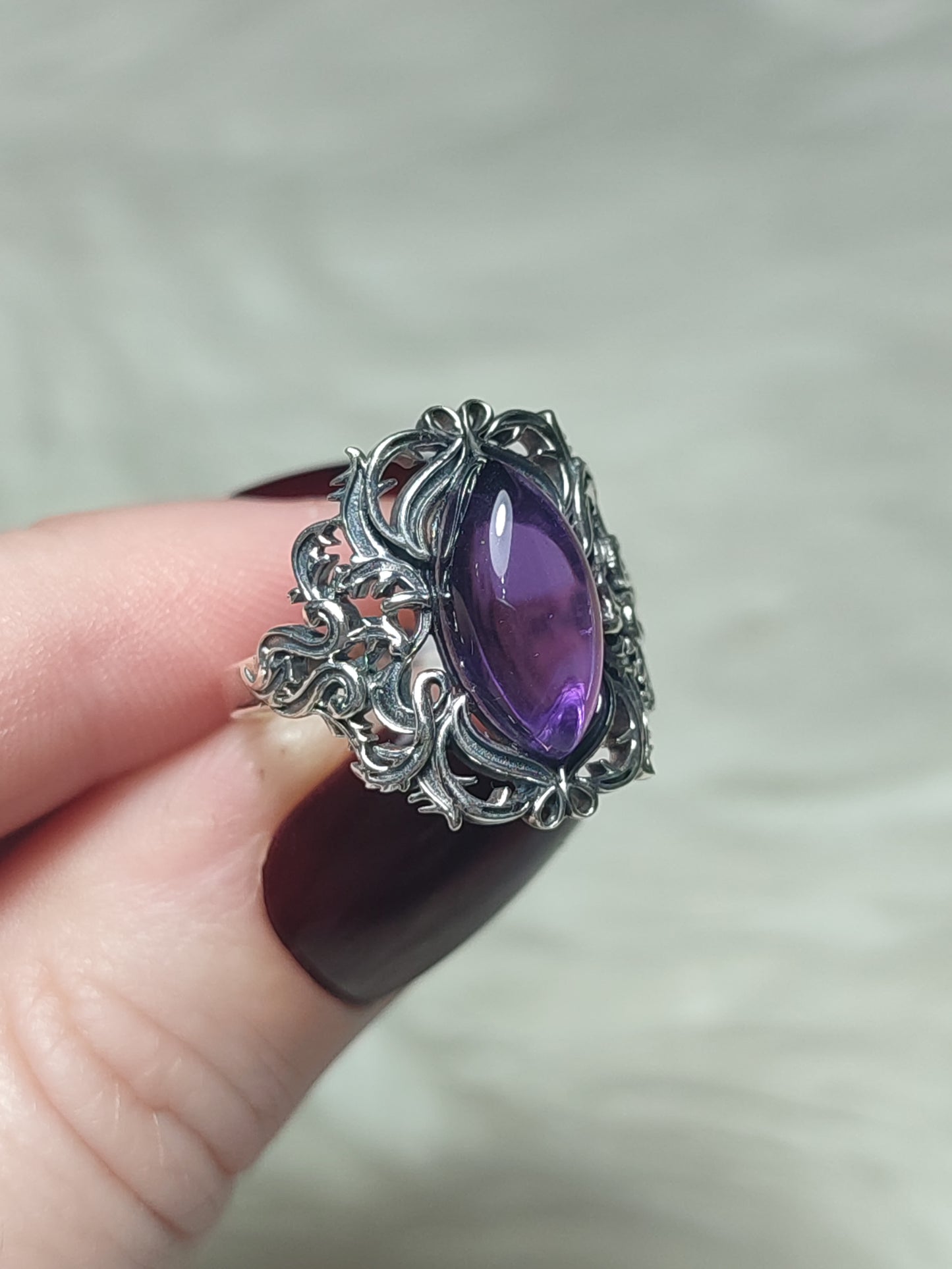 Anillo plata 925 Modelo Victoriano Ajustable