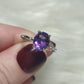 Anillo plata 925 con fluorita - ajustable número 1