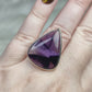 Anillo plata 925 con amatista trapiche - ajustable n° 30