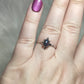Anillo plata 925 con ópalo negro - ajustable n° 4