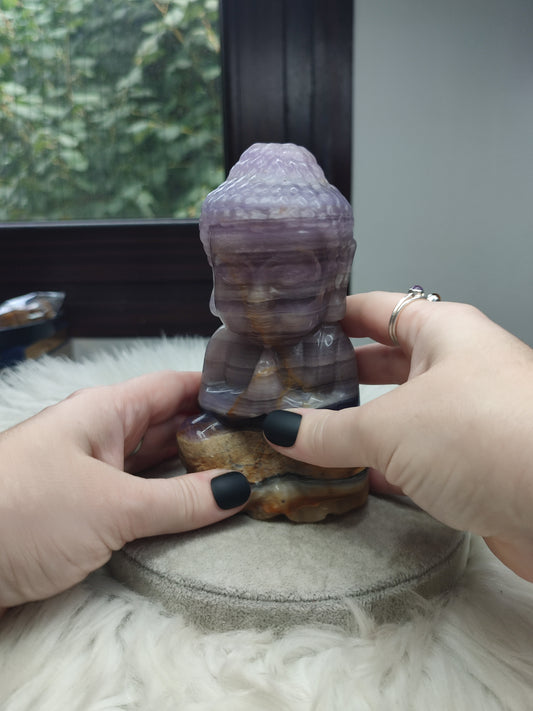 Buda fluorita silky y lodo 1125 gramos - VIDEO
