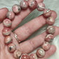 Pulsera unica esferas de rodocrosita extra 11 mm