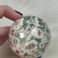 Esfera jaspe verde flor 222 gramos - n° 8