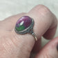 Anillo plata de ley 925 con zoisita rubí - Mod 17