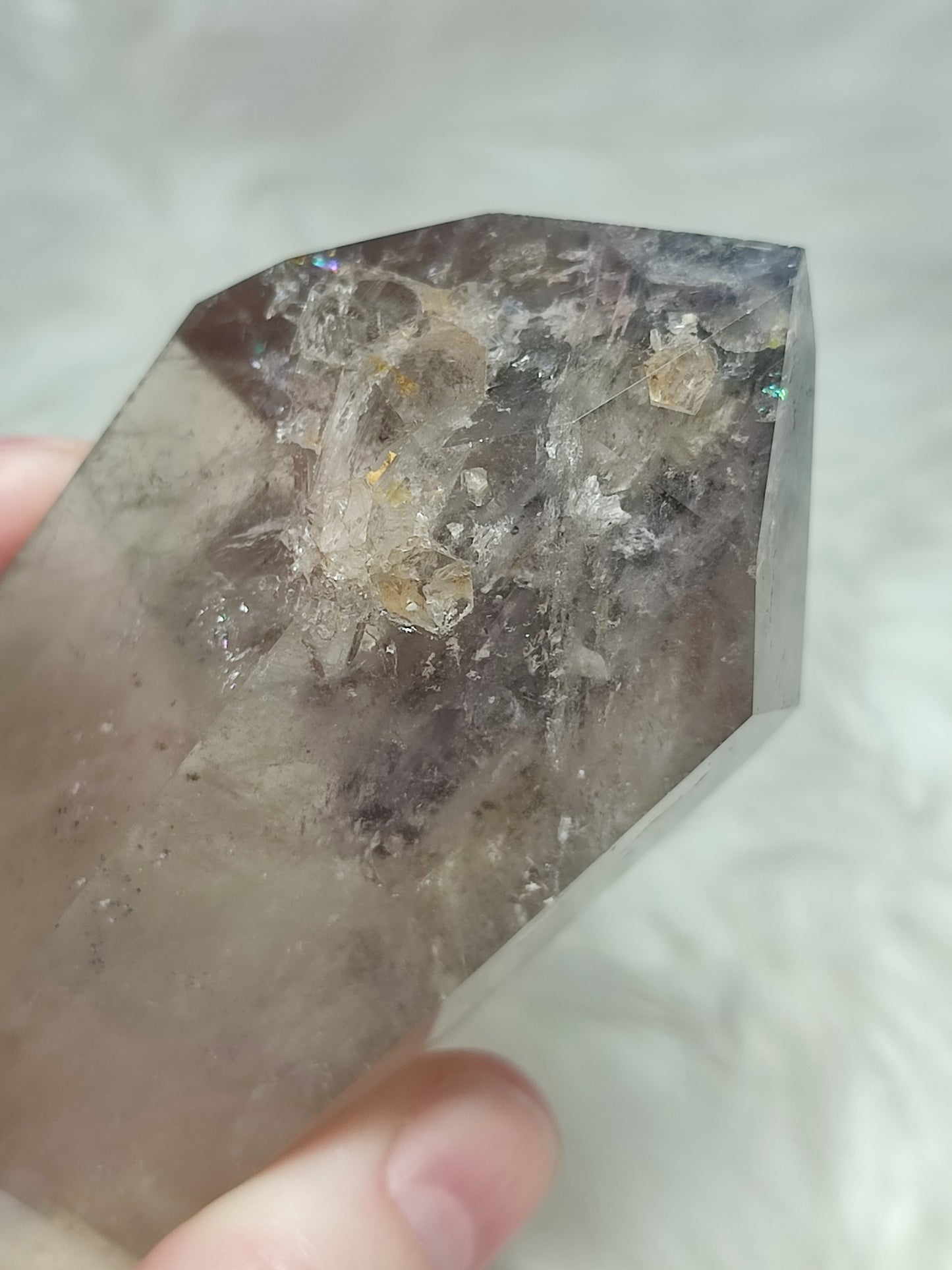 Cuarzo chamanico biterminado con cuarzo en cuarzo n° 143 - video