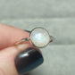 Anillo plata 925 piedra luna o ojo de Tigre - Modelo Destino