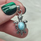 Colgante plata 925 con larimar - tortuga 48