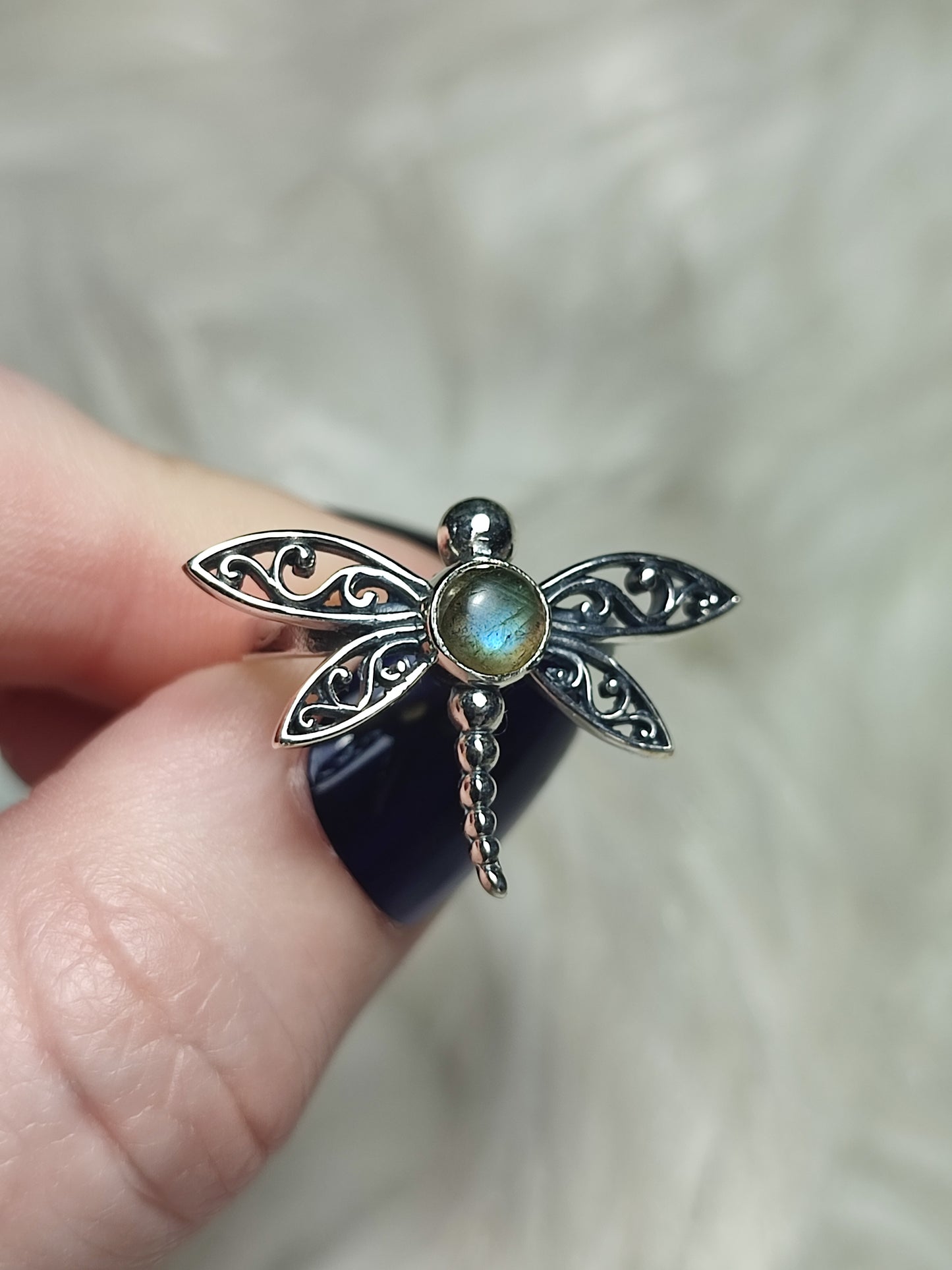 Anillo plata 925 Modelo libélula